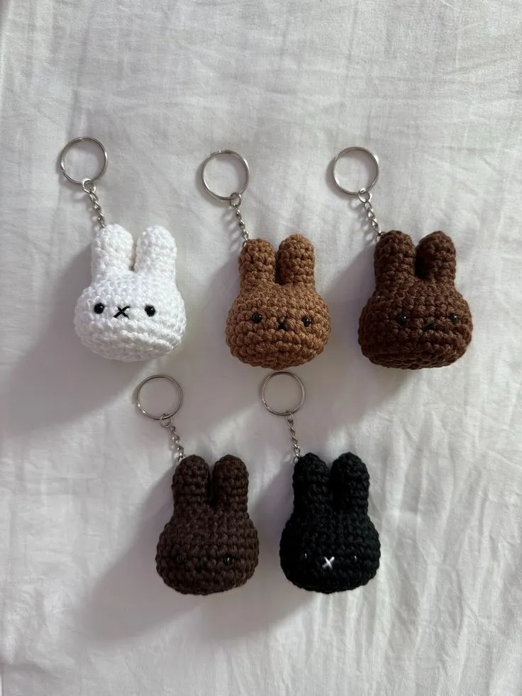 Crochet Cat Keychain